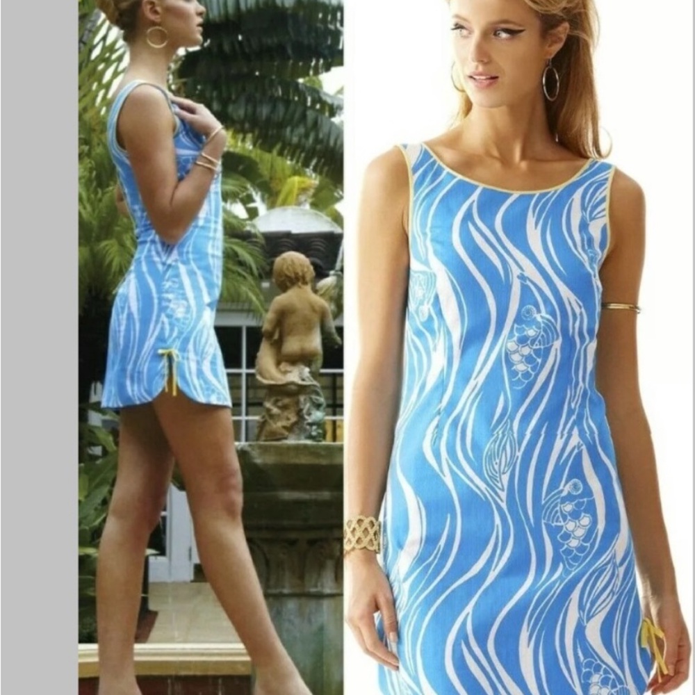 Lilly Pulitzer Blue and White Mini skort